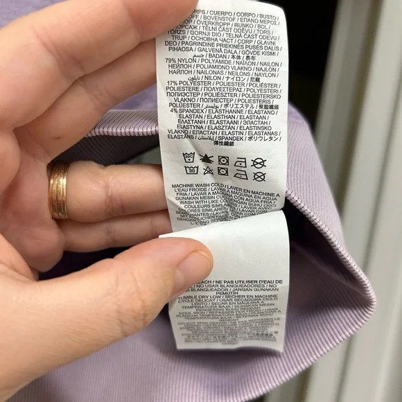 NWT Hurley Rita Seamless Racerback Tank Top Purple, Size L - Picture 5 of 10